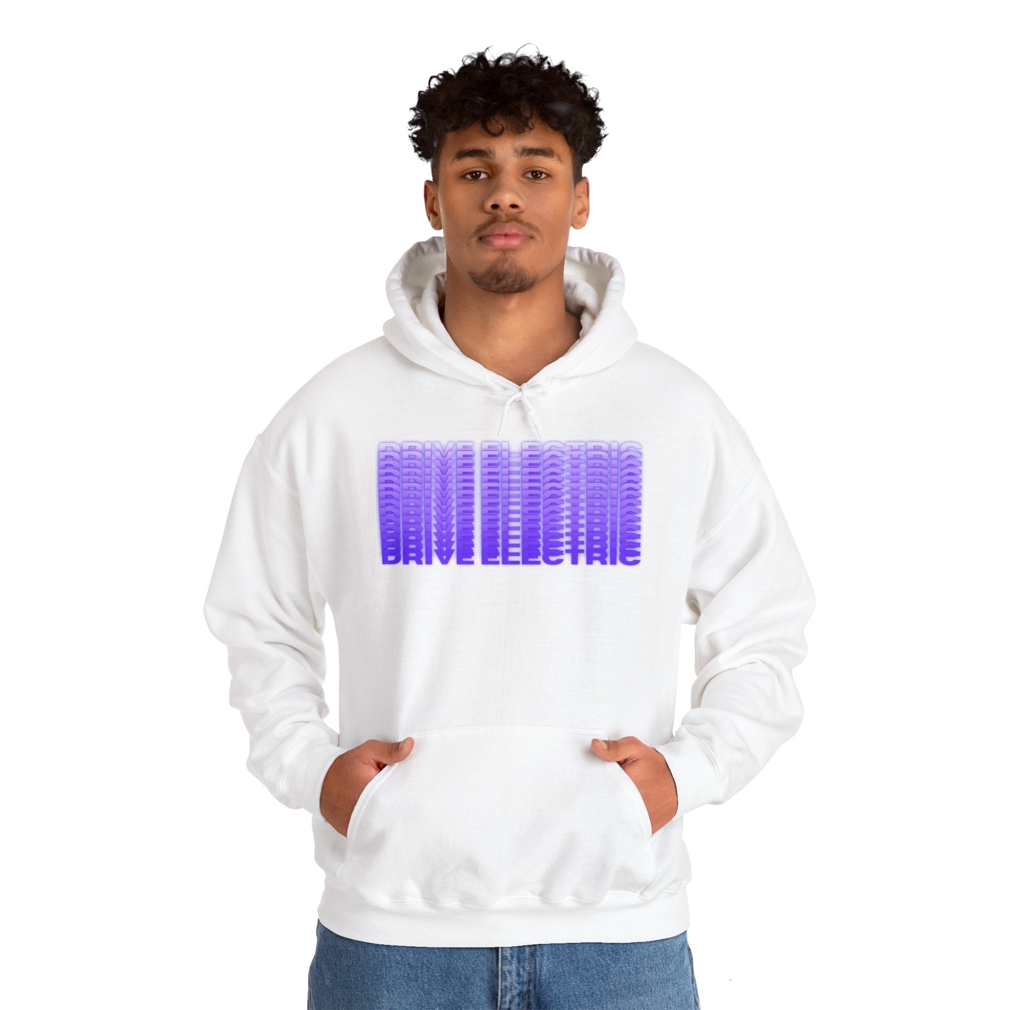 Drive Electric Unisex Heavy Blend™ Hooded Sweatshirt-Electron Blue