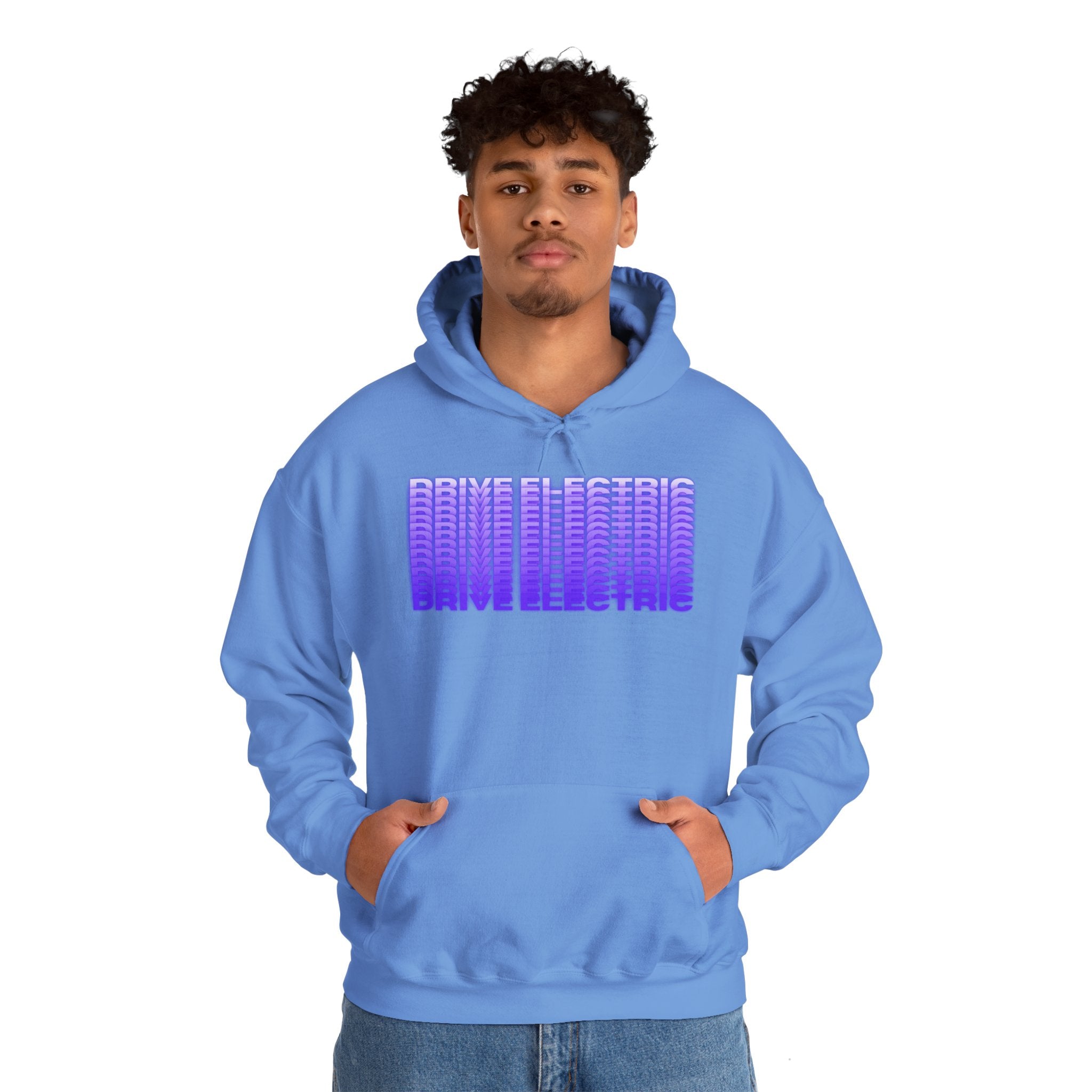 Drive Electric Unisex Heavy Blend™ Hooded Sweatshirt-Electron Blue