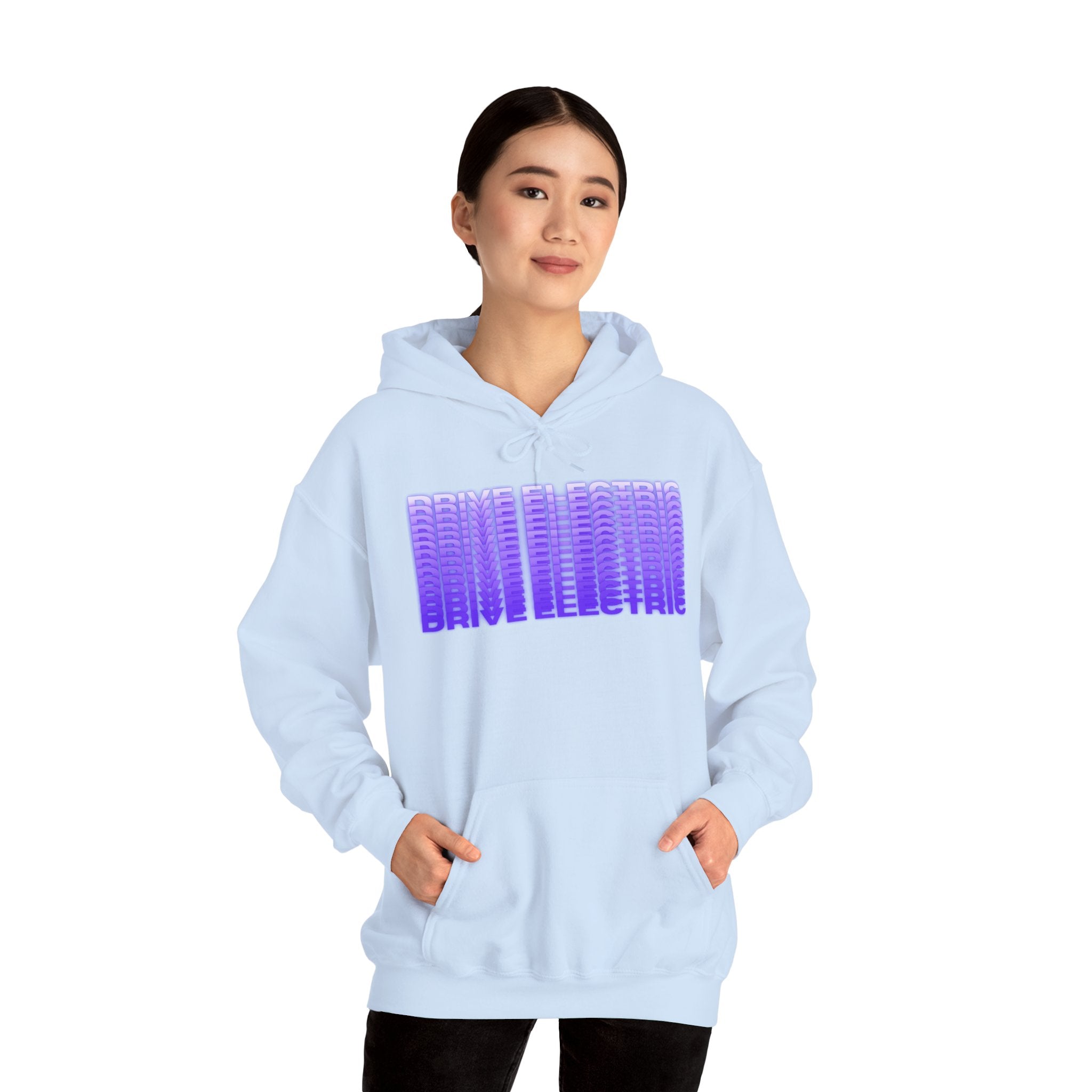 Drive Electric Unisex Heavy Blend™ Hooded Sweatshirt-Electron Blue